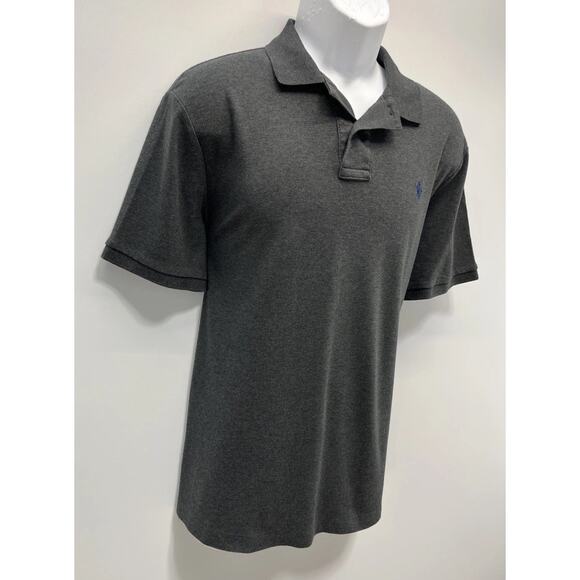Polo Ralph Lauren Large Classic Fit Polo T-shirt Grey Short Sleeve - Picture 5 of 7